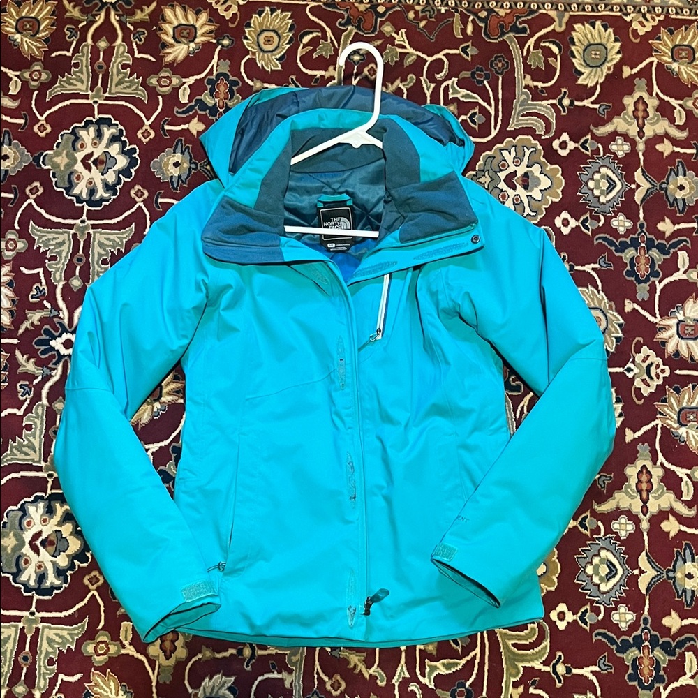 The North Face Teal Quilted Jacket